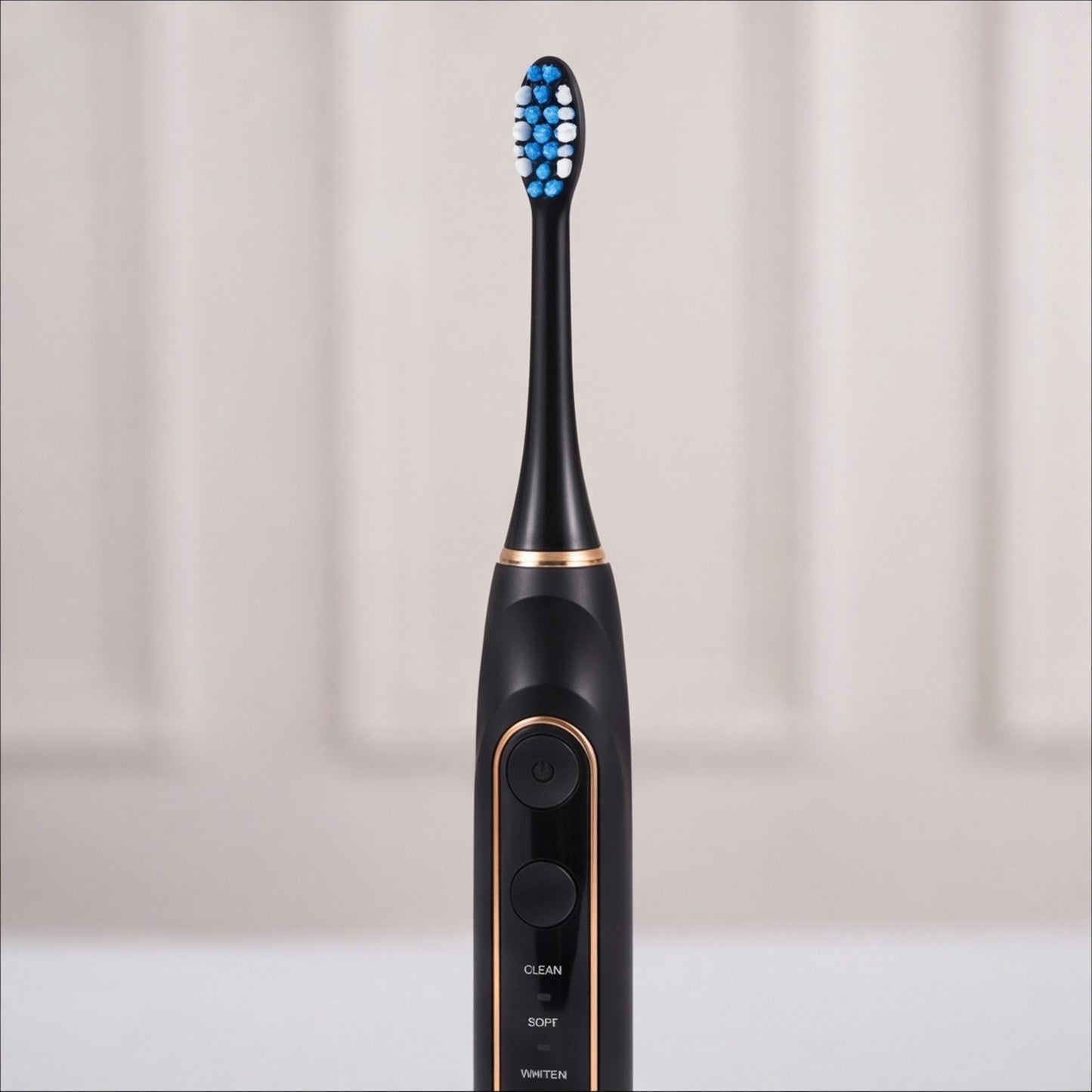 MOLAR MP101 sonic toothbrush front view showing five cleaning modes