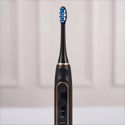 MOLAR MP101 sonic toothbrush front view showing five cleaning modes