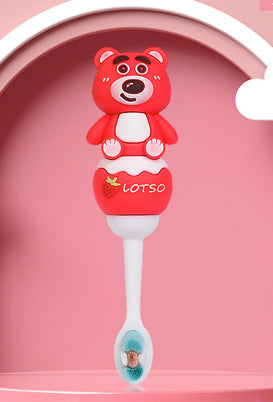 RedBear-Cute 3D Cartoon Animal Toothbrush for Kids - Extra Soft Bristles - Gentle Oral Care for Toddlers Aged 1-7 image 1