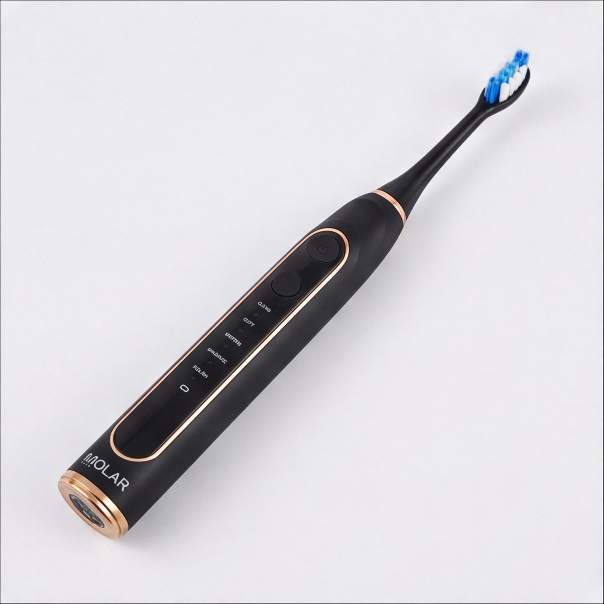 MOLAR MP101 matte black and rose gold handle design detail
