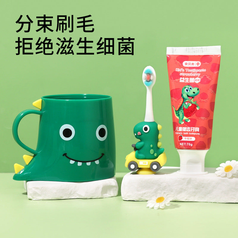 Dino-Cute 3D Cartoon Animal Toothbrush for Kids - Extra Soft Bristles - Gentle Oral Care for Toddlers Aged 1-7 image 10