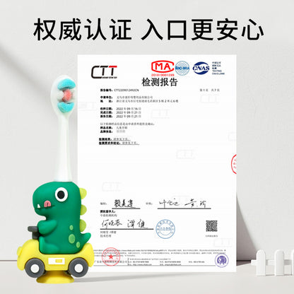 Dino-Cute 3D Cartoon Animal Toothbrush for Kids - Extra Soft Bristles - Gentle Oral Care for Toddlers Aged 1-7 image 9