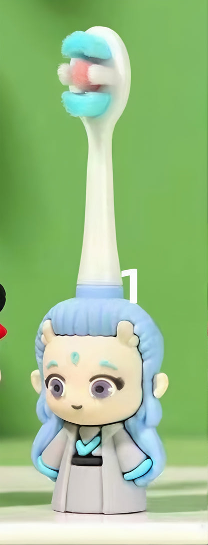 Nezha-Cute 3D Cartoon Animal Toothbrush for Kids - Extra Soft Bristles - Gentle Oral Care for Toddlers Aged 1-7 image 0