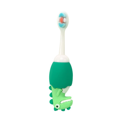 DinosaurFun-Cute 3D Cartoon Animal Toothbrush for Kids - Extra Soft Bristles - Gentle Oral Care for Toddlers Aged 1-7 image 2