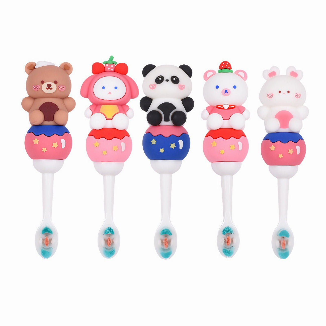 SmallBear-Cute 3D Cartoon Animal Toothbrush for Kids - Extra Soft Bristles - Gentle Oral Care for Toddlers Aged 1-7 image 0