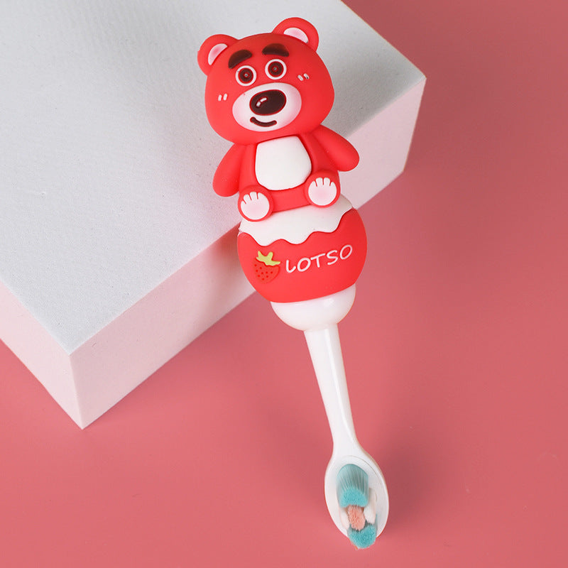 RedBear-Cute 3D Cartoon Animal Toothbrush for Kids - Extra Soft Bristles - Gentle Oral Care for Toddlers Aged 1-7 image 2