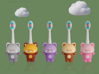 Cute 3D Cartoon Animal Toothbrush for Kids image 1