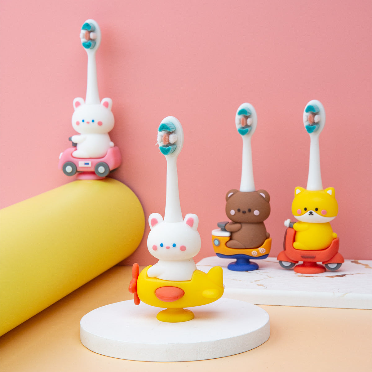 Kitty-Cute 3D Cartoon Animal Toothbrush for Kids - Extra Soft Bristles - Gentle Oral Care for Toddlers Aged 1-7 image 8