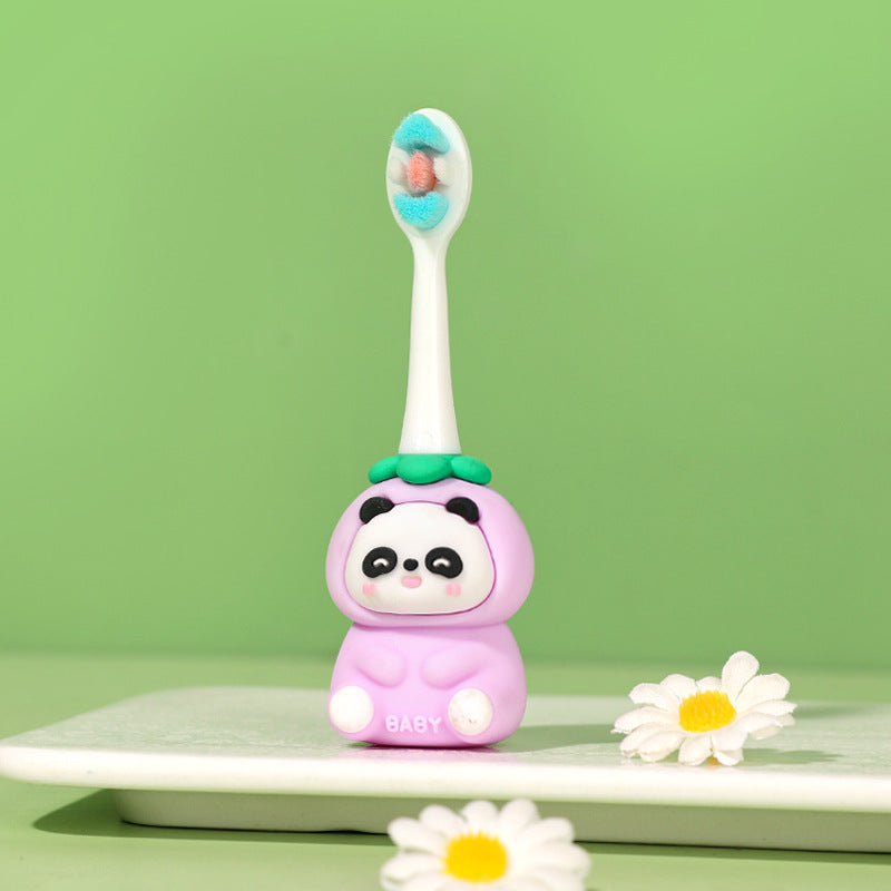 Bear – Cute 3D Cartoon Animal Toothbrush for Kids – Extra Soft Bristles – Gentle Oral Care for Toddlers Aged 1-7 image 1