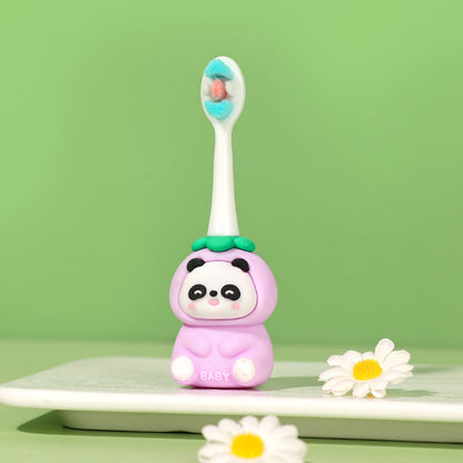 Bear – Cute 3D Cartoon Animal Toothbrush for Kids – Extra Soft Bristles – Gentle Oral Care for Toddlers Aged 1-7 image 1