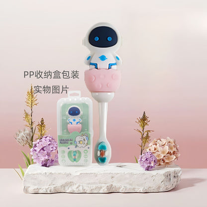 Roboto-Cute 3D Cartoon Animal Toothbrush for Kids - Extra Soft Bristles - Gentle Oral Care for Toddlers Aged 1-7 image 4