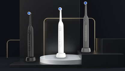 Electric Toothbrush Bristle Rotating Swinging Design with Wireless charging Dock