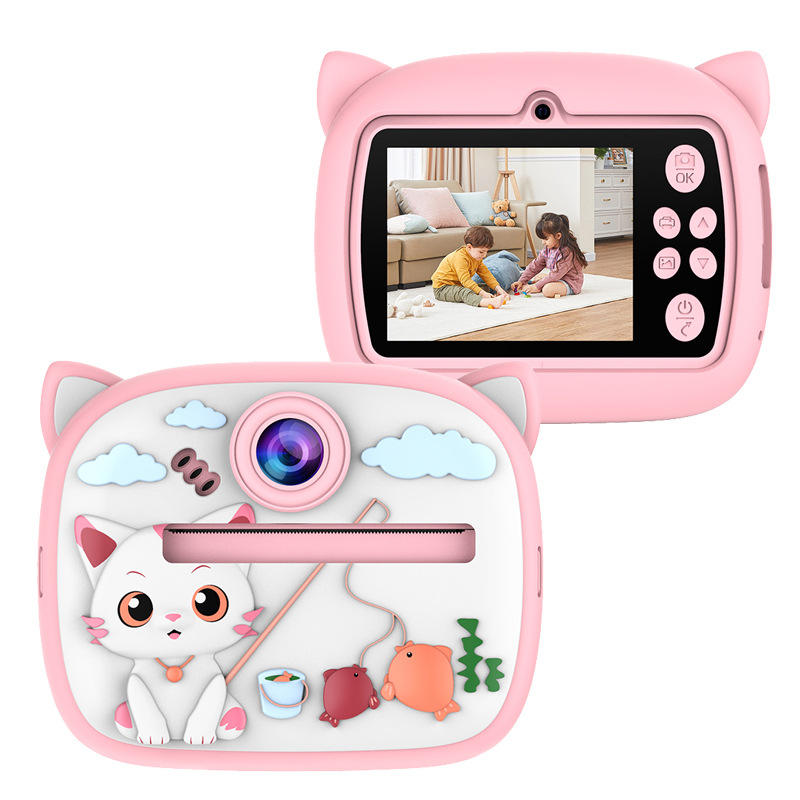 Kids Digital Camera High Quality HD Mini Instant Print with Silicon Cover