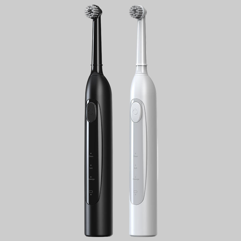 Electric Toothbrush Bristle Rotating Swinging Design with Wireless charging Dock