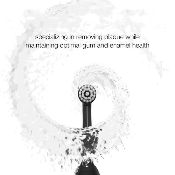 Electric Toothbrush Bristle Rotating Swinging Design with Wireless charging Dock