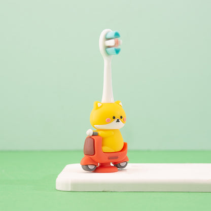 Kitty-Cute 3D Cartoon Animal Toothbrush for Kids - Extra Soft Bristles - Gentle Oral Care for Toddlers Aged 1-7 image 1