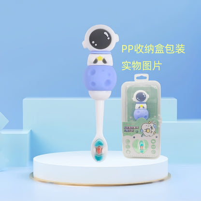 Alien-Cute 3D Cartoon Animal Toothbrush for Kids - Extra Soft Bristles - Gentle Oral Care for Toddlers Aged 1-7 image 1