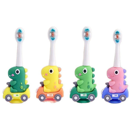 Cute Dinosaur 3D Cartoon Animal Toothbrush for Kids - Extra Soft Bristles - Gentle Oral Care for Toddlers Aged 1-7 image 5