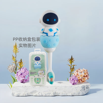 Roboto-Cute 3D Cartoon Animal Toothbrush for Kids - Extra Soft Bristles - Gentle Oral Care for Toddlers Aged 1-7 image 3