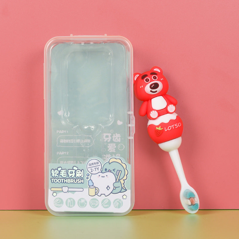 RedBear-Cute 3D Cartoon Animal Toothbrush for Kids - Extra Soft Bristles - Gentle Oral Care for Toddlers Aged 1-7 image 5