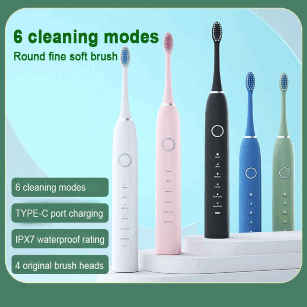Sonic Electric Rechargeable Toothbrush - Type C