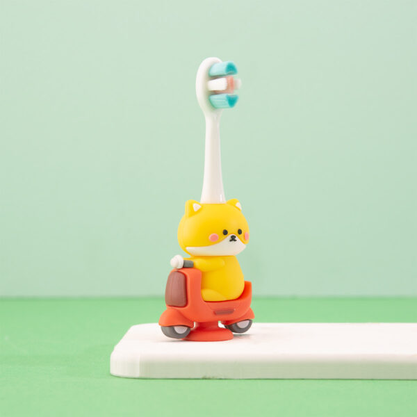 Kitty-Cute 3D Cartoon Animal Toothbrush for Kids - Extra Soft Bristles - Gentle Oral Care for Toddlers Aged 1-7