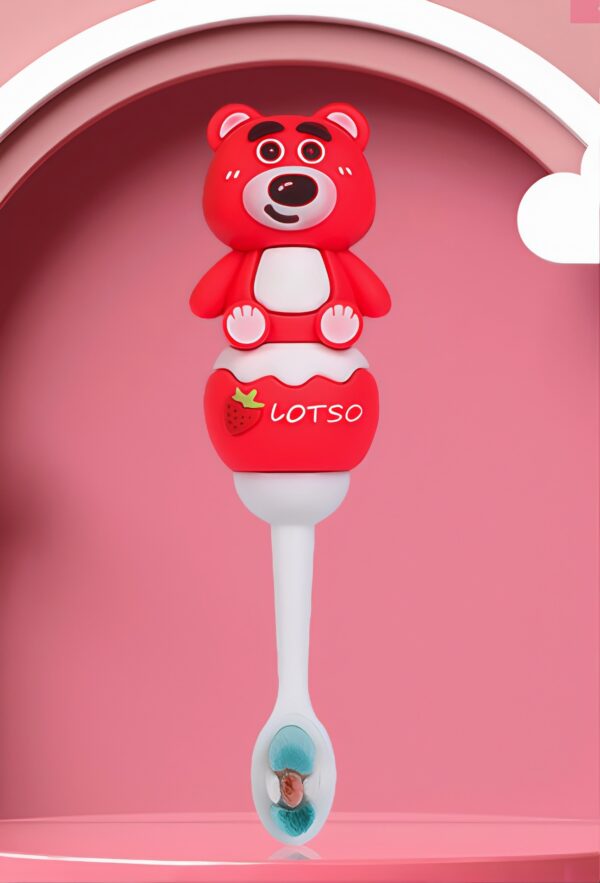 RedBear-Cute 3D Cartoon Animal Toothbrush for Kids - Extra Soft Bristles - Gentle Oral Care for Toddlers Aged 1-7