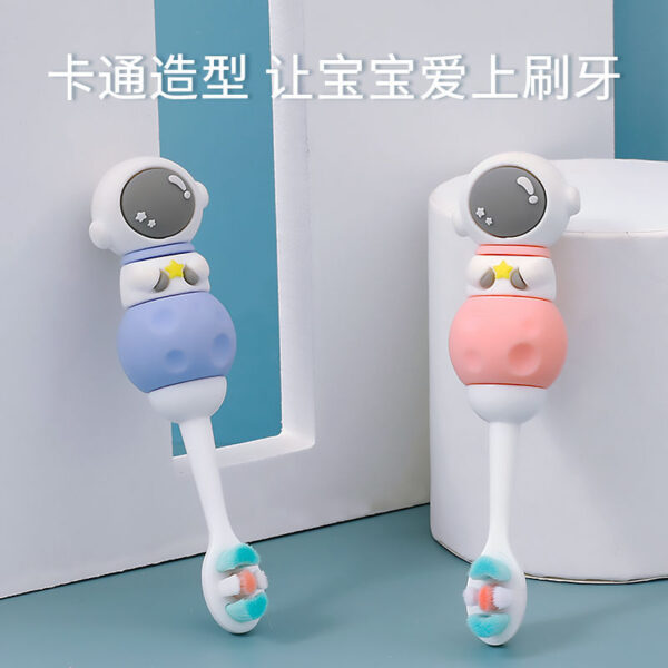 Alien-Cute 3D Cartoon Animal Toothbrush for Kids - Extra Soft Bristles - Gentle Oral Care for Toddlers Aged 1-7